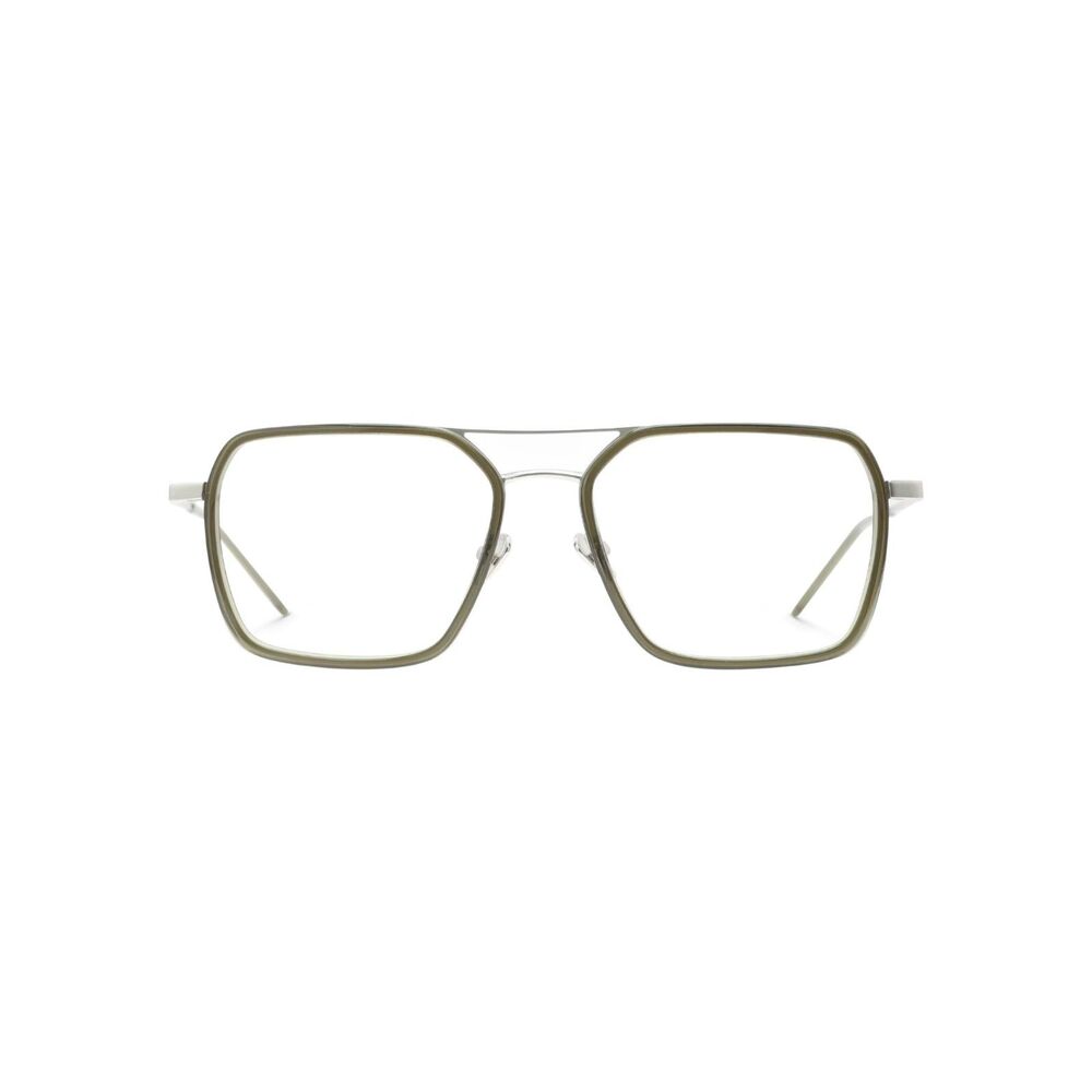 Ottoto Presto Green Silver Aviator Eyeglasses Frames 35-002478 - Needs Lenses